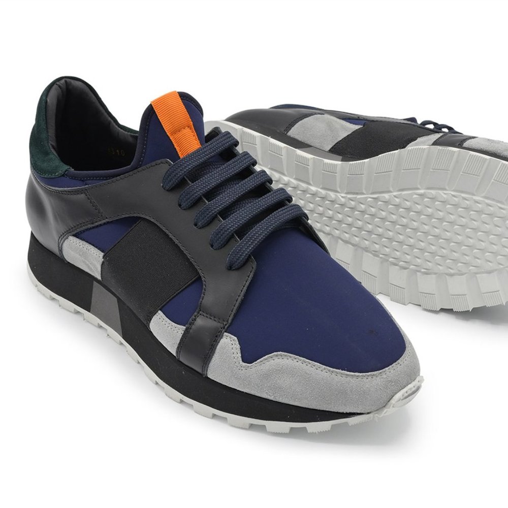 Gianfranco Lattanzi Men Sneaker Leather suede Navy - Picture 4 of 10